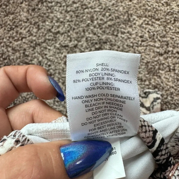 Target Snake Skin Print Bathing Suit Top - 36B - Picture 2 of 4